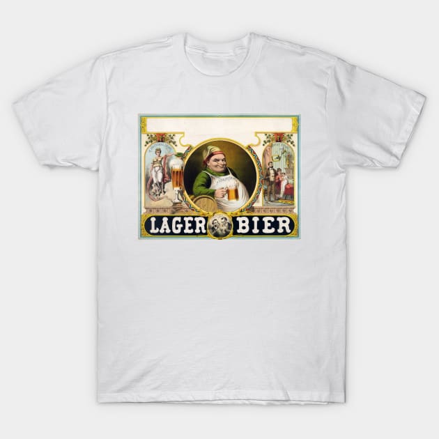 Vintage Lager Beer Advertisement T-Shirt by Bravuramedia